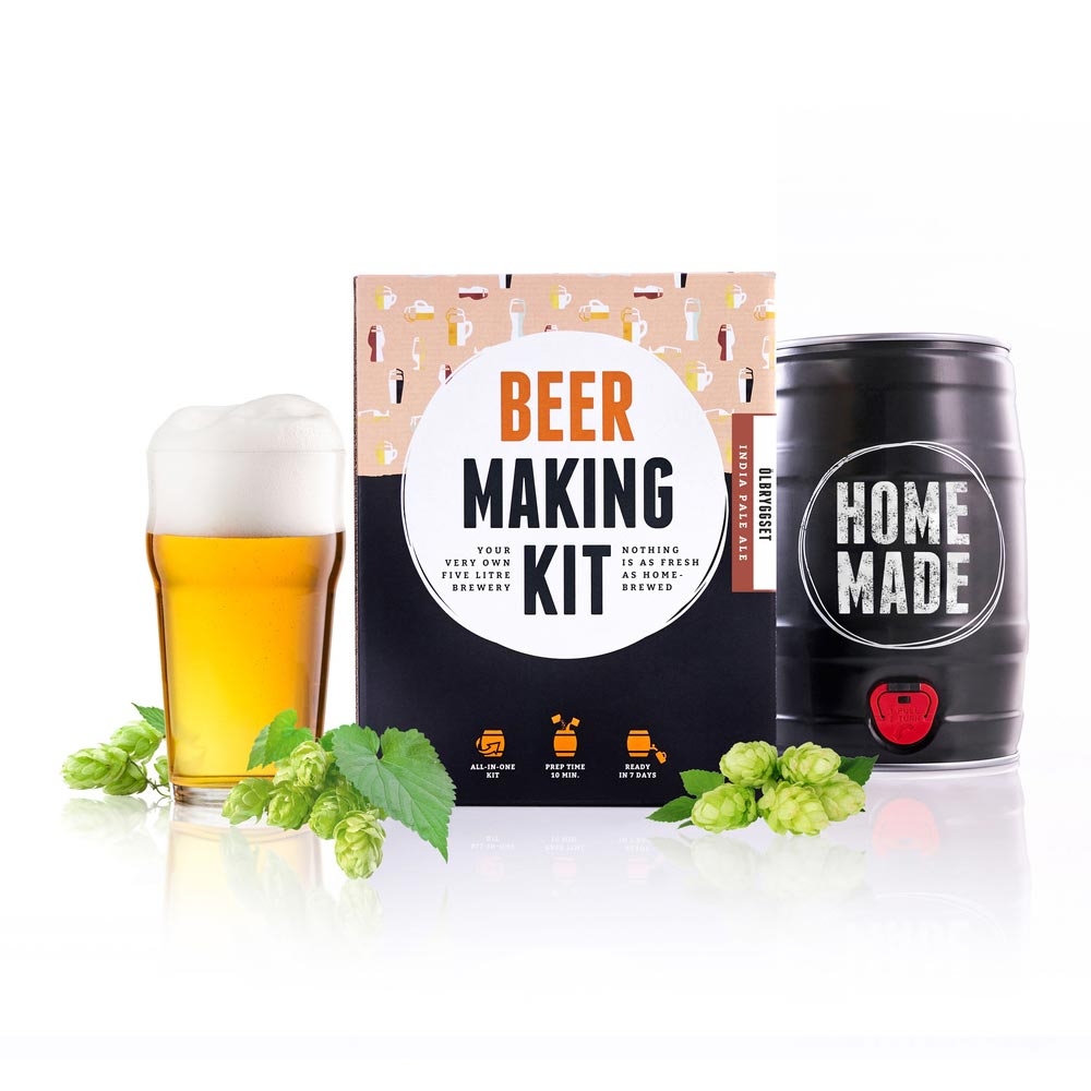 Brew Barrel Bierbrouwpakket - India Pale Ale - Thuis Bier Brouwen in 1 Week - 4.8 Liter - Complete Set - Beer Brew Kit